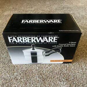 Farberware Double Boiler Saucepan with Lid 2 Quart